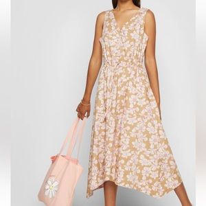 GAP Women - MIDI HANKERCHIEF HEM DRESS / size S / Floral multicolor / NWOT